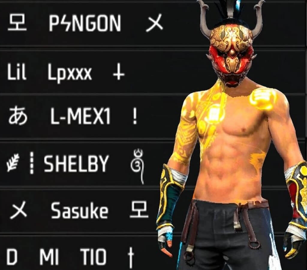 free fire nickname