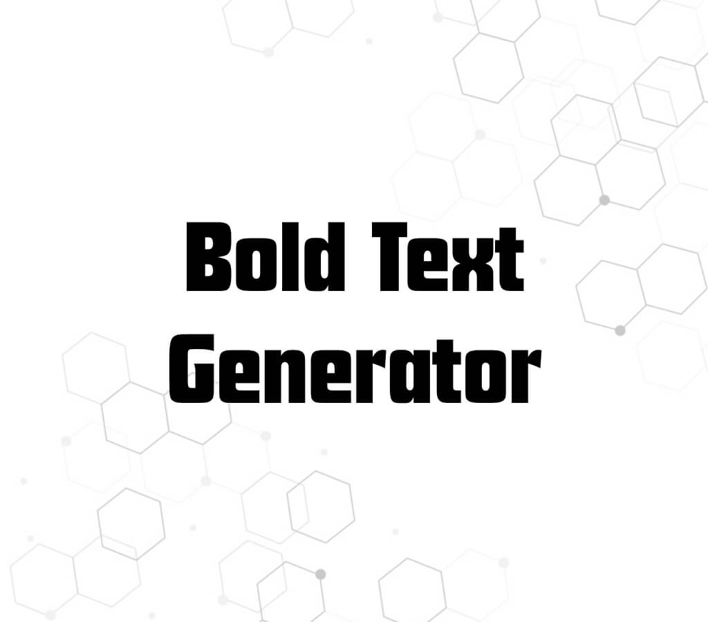 bold font