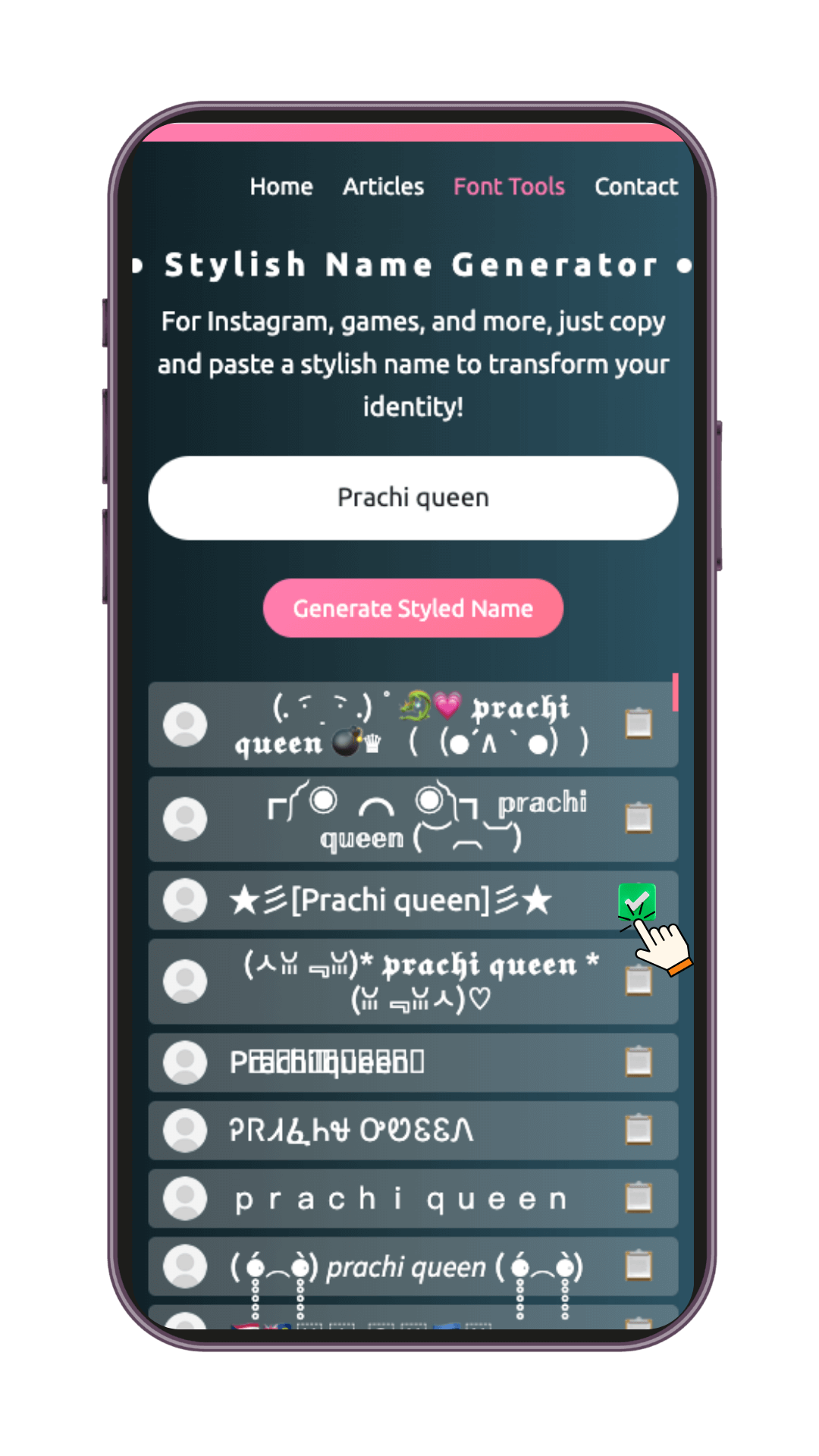 stylish letter generator