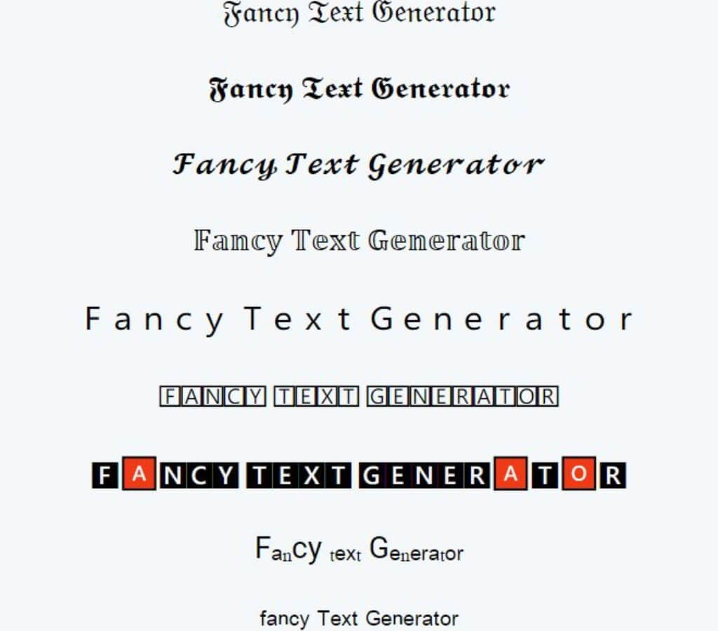fancy text generator