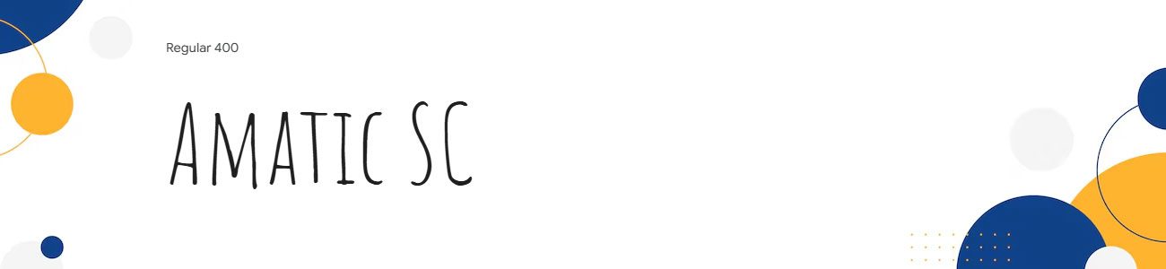 Amatic SC Font Family Download