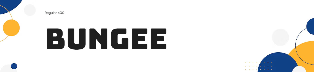 Bungee Font Family Download