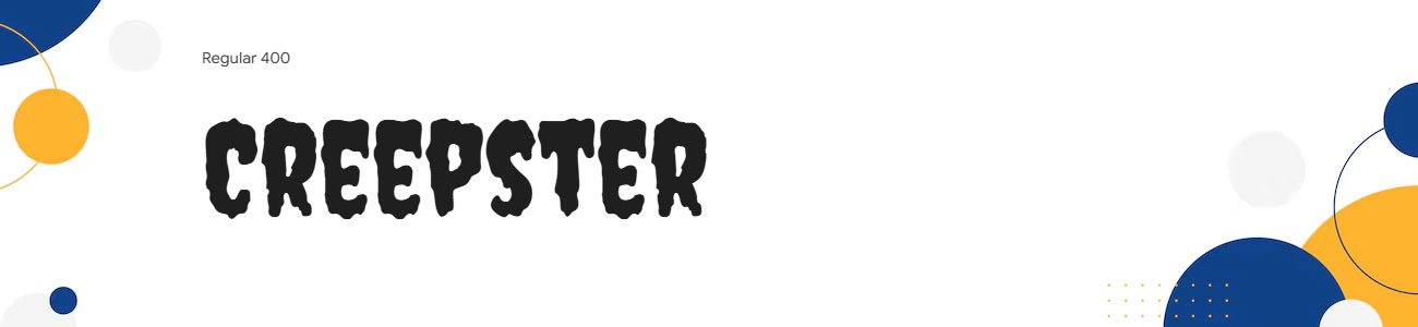 Creepster Font Family Download