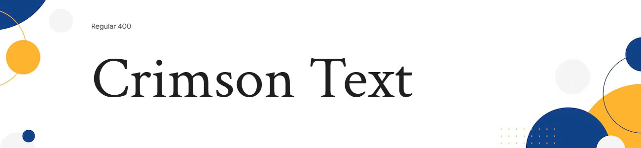 Crimson Text Font Family Download