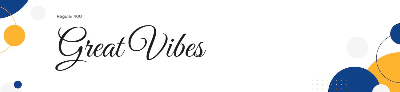 Great Vibes Font Family Download