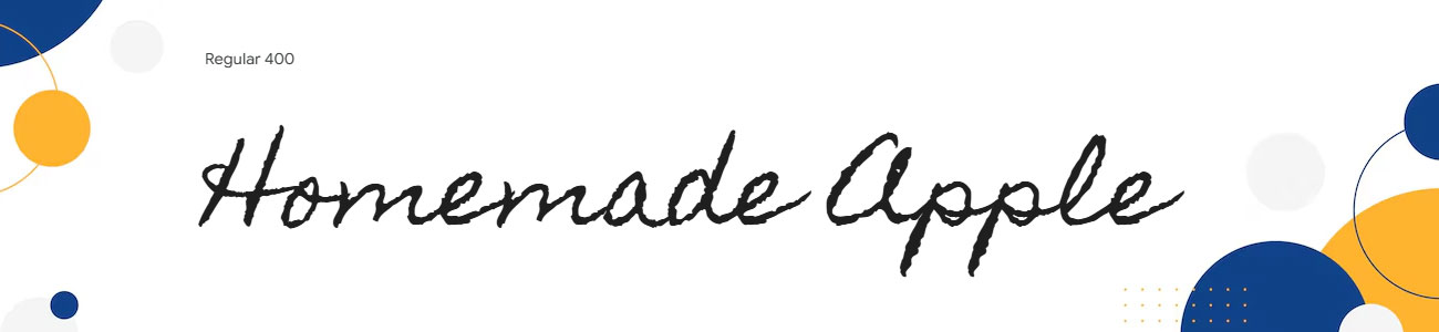Homemade Apple Font Family Download