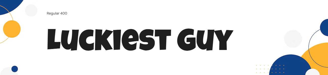 Luckiest Guy Font Family Download