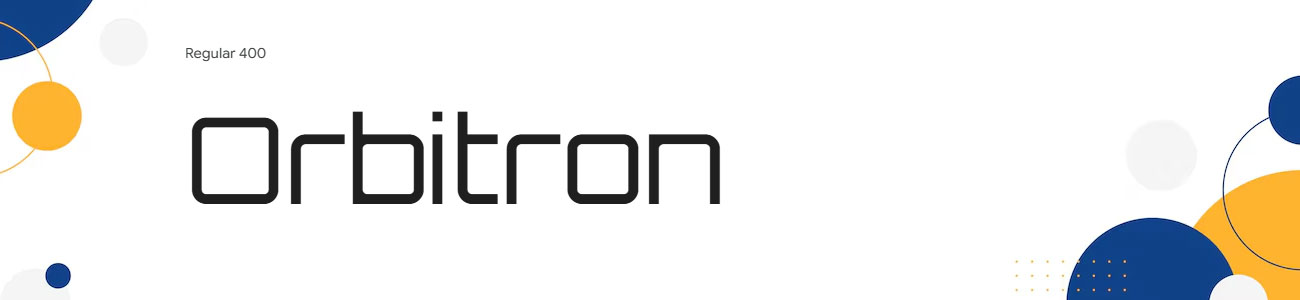 Orbitron Font Family Download
