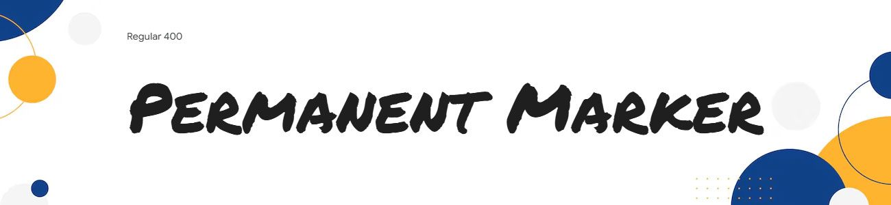 Permanent Marker Font Family Download