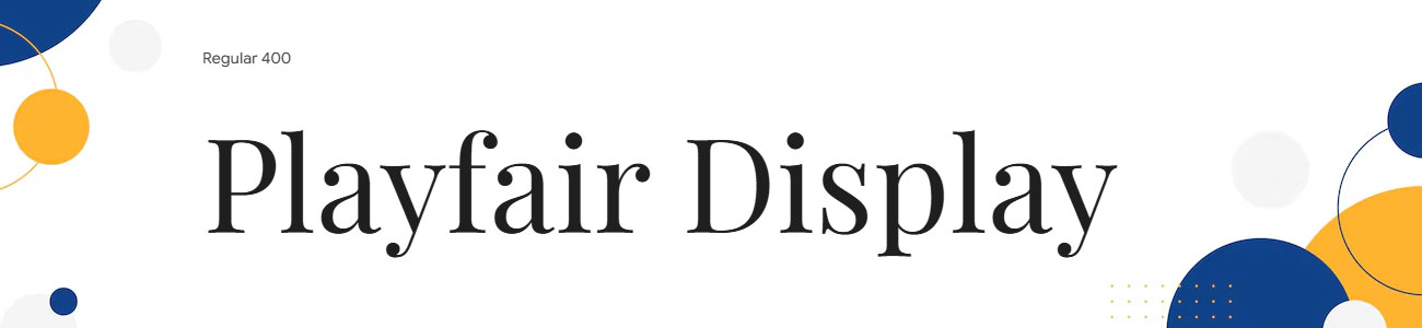 Playfair Display Font Family Download