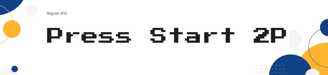 Press Start 2P Family Download