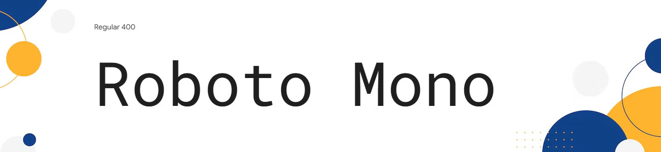 Roboto Mono Family Download