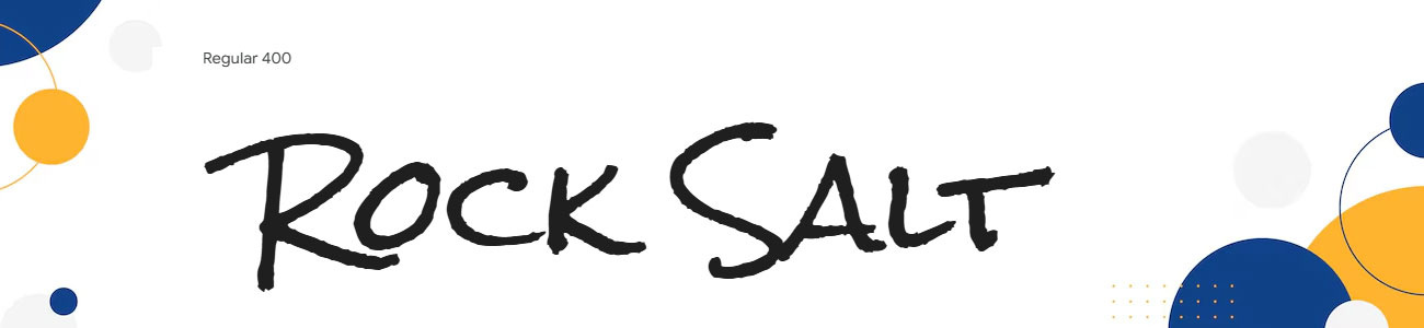 Rock Salt Font Family Download