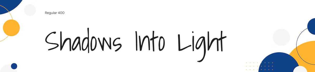 Shadows Into Light Font Family Download