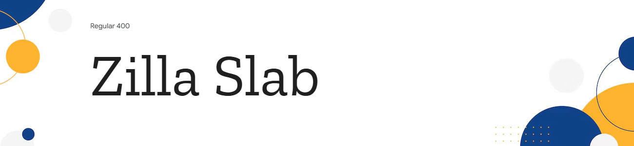 Zilla Slab Font Family Download