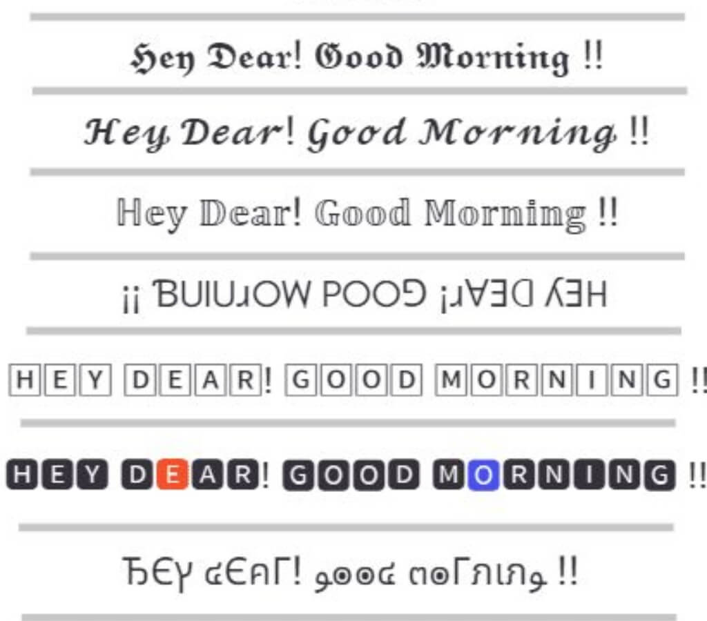 italics font