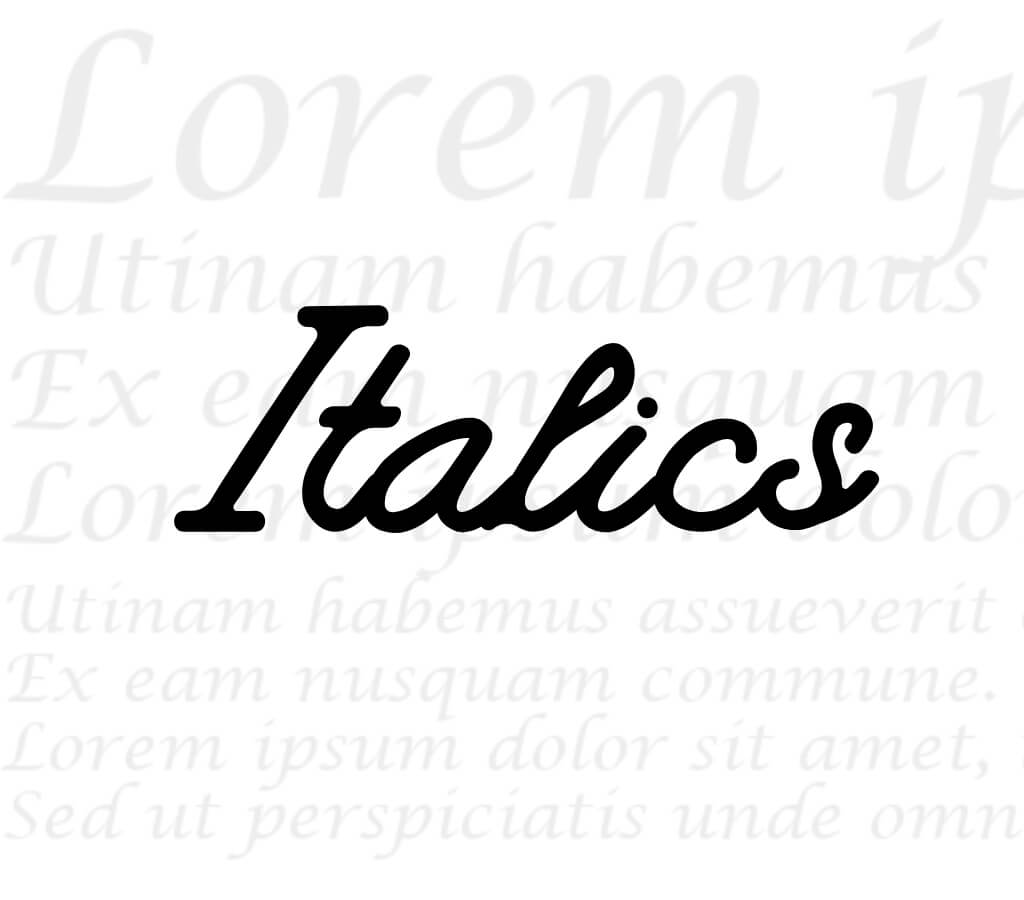italic font generator